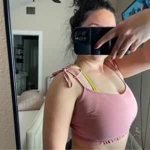 Forever21 Pink Crop Top